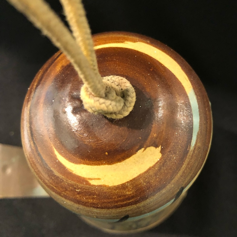 Vintage 1973 Pacific Stoneware Wind Chime Bell - Hand Painted - Collectible - Picture 11 of 13